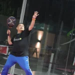 pemain padel kidal saat pertandingan berlangsung