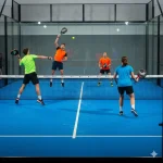 strategi permainan ganda padel saat menguasai area net