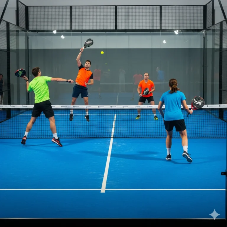 strategi permainan ganda padel saat menguasai area net