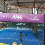 Pertandingan padel profesional dalam turnamen internasional