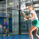 Pertandingan padel profesional dalam turnamen internasional